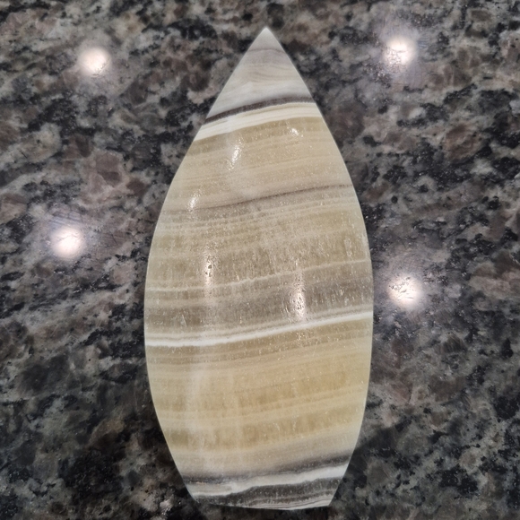 None Other - Natural Zebra Calcite Crystal Point Stand-up Freeform #9